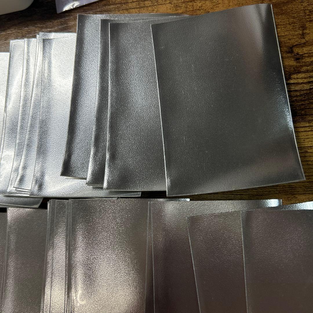 遊戯王　公式　スリーブ 72枚　初期ロゴ メタリックシルバー　未使用品