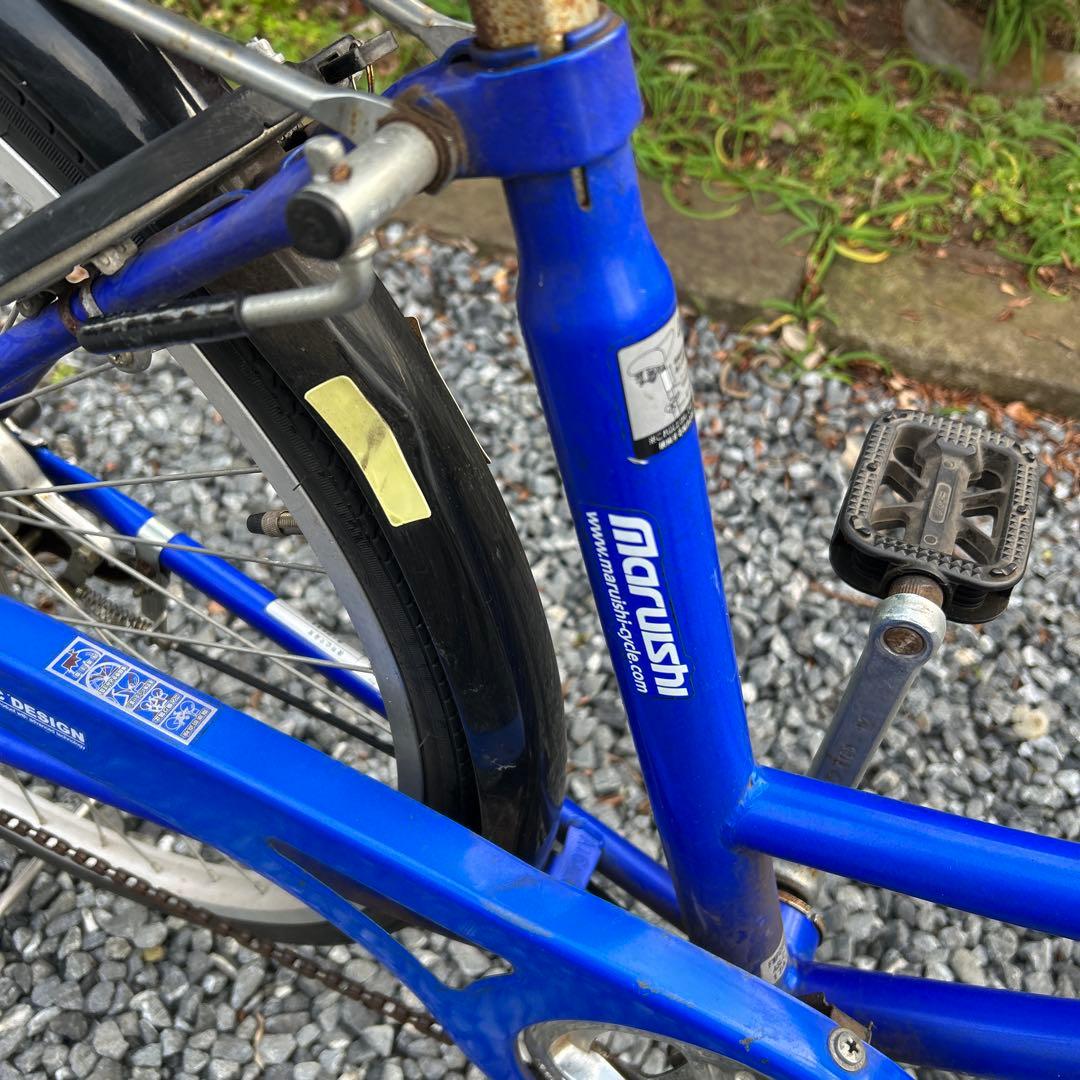 AEGIS シティサイクル 青色 前バスケット付き - メルカリ