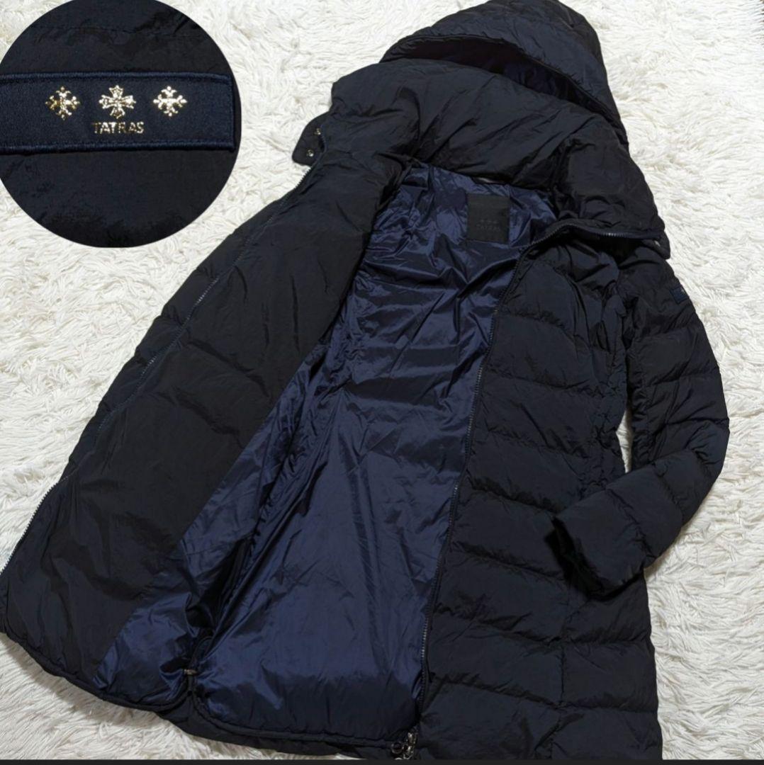 【美品】TATRAS タトラス ポリテアマ ダウンジャケット ブラック TATRAS（タトラス） ダウンコート ダウンジャケット TATRAS:ポリテアマ