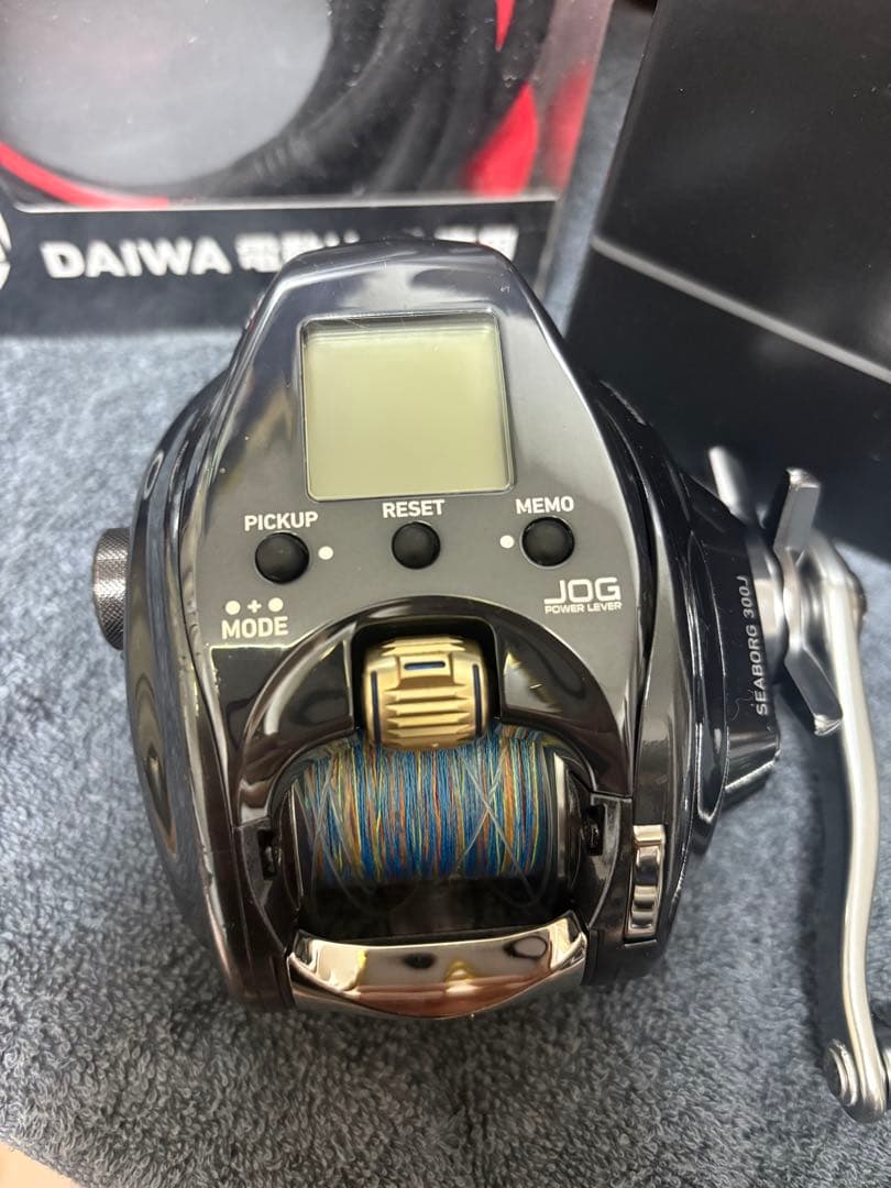 ダイワ シーボーグ300J 電動リールSLPWORKSスーパーパワーコード付き