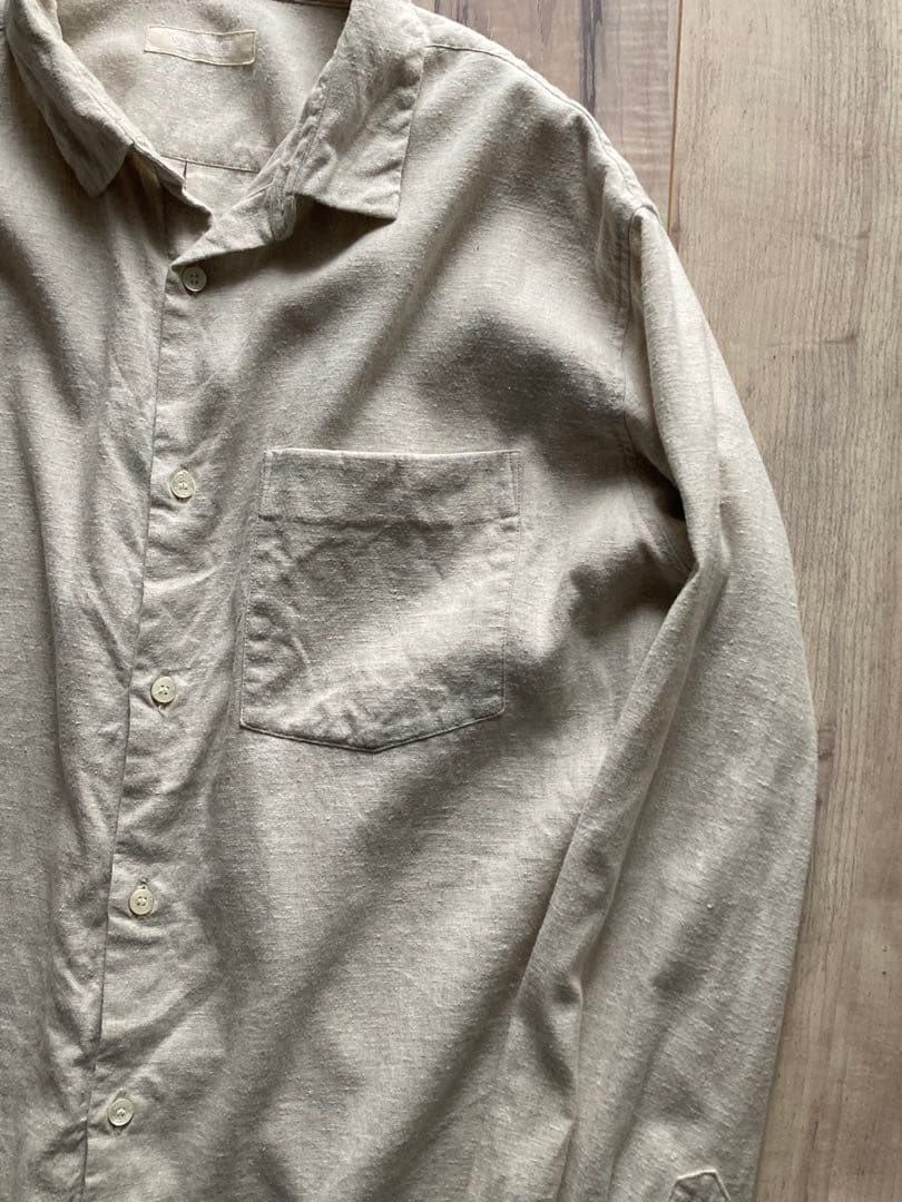 confect upcyclelino 起毛リネンレギュラーカラーシャツ - メルカリ