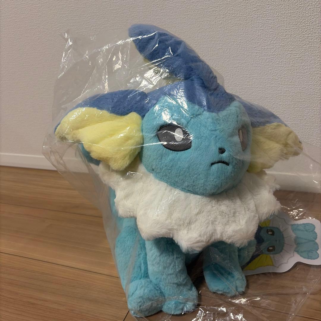 【新品・紙タグあり】 ふわふわ抱きぬいぐるみ シャワーズ ポケモンセンター