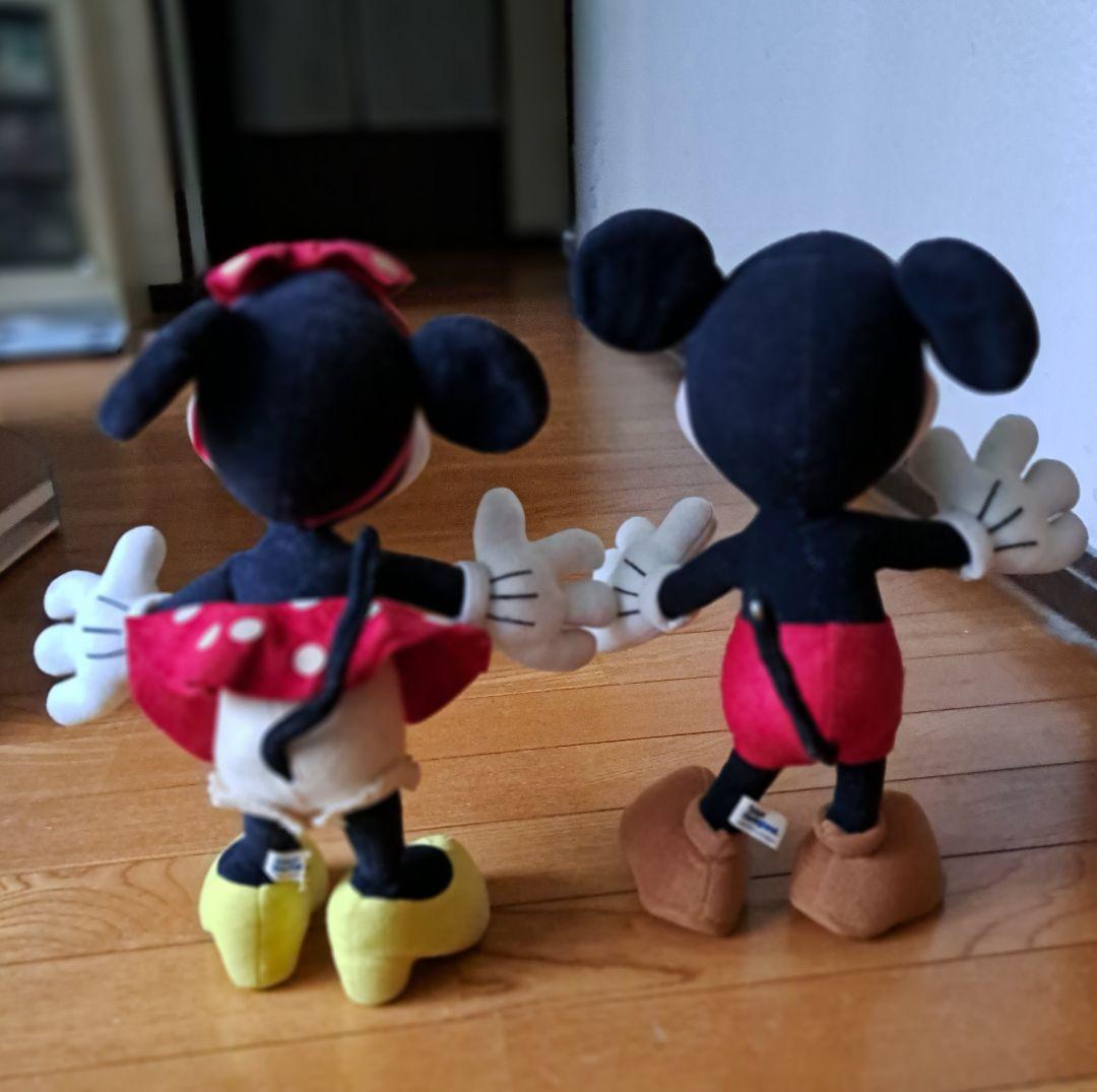 【激レア】レトロなミッキーミニー針金入りぬいぐるみ