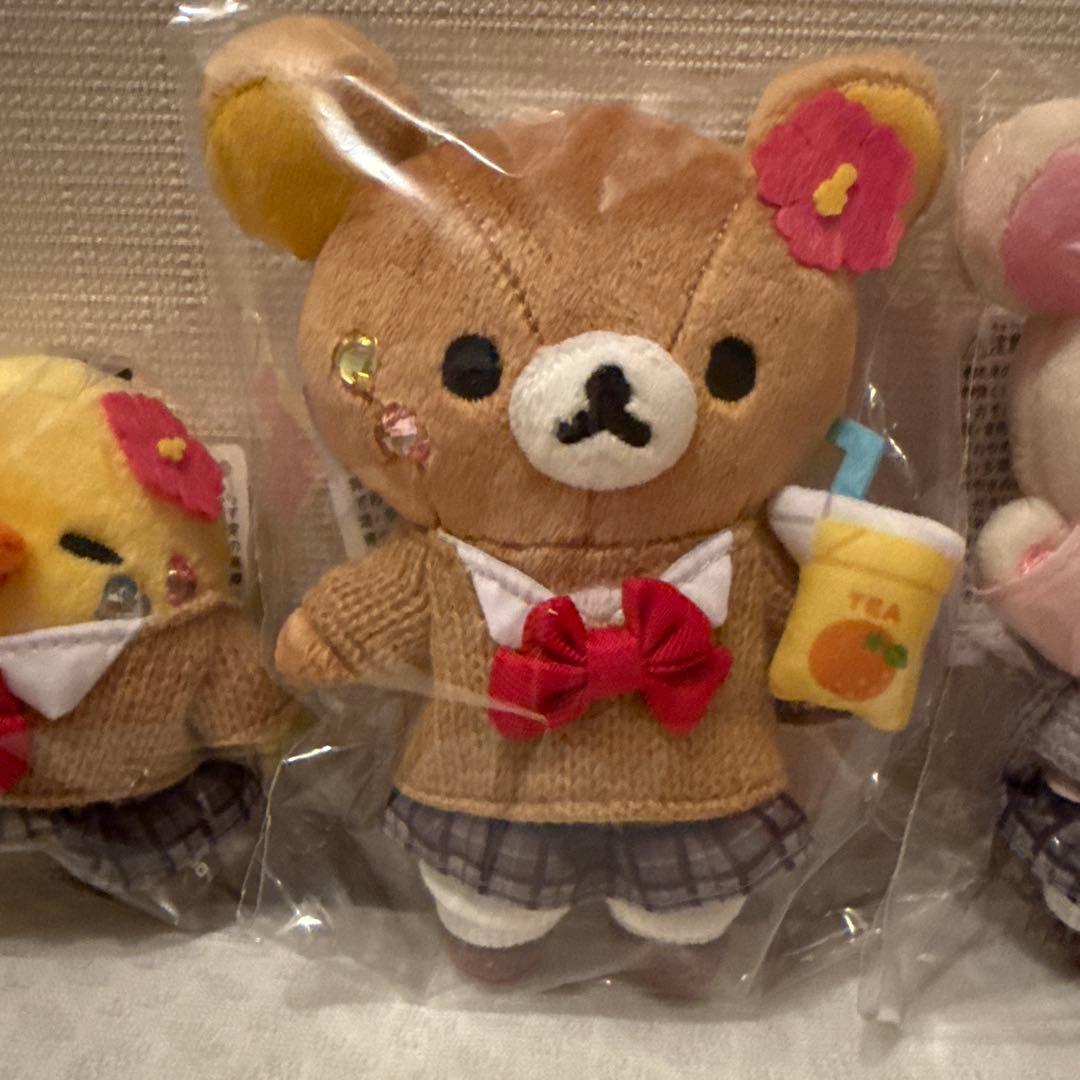リラックマストア限定 ぶらさげぬいぐるみ JK 制服 ギャル 3点セット