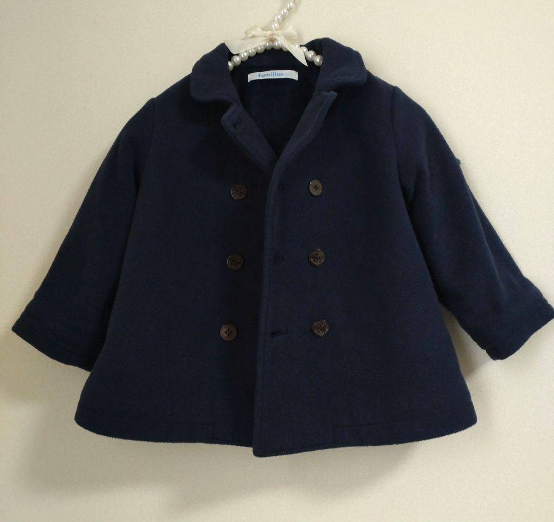 familiar ファミリア 90cm 男女兼用 ピーコート お受験Pコート - メルカリ