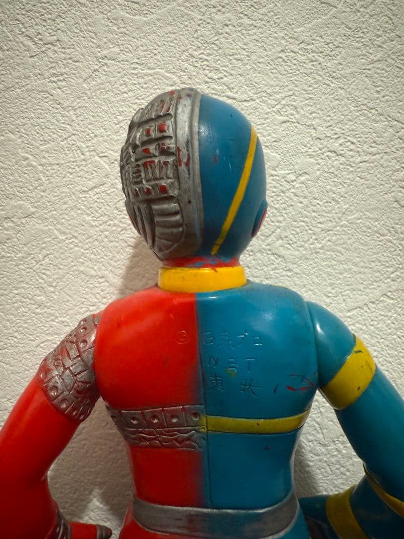 タカトク　キカイダー　当時もの　ソフビ　赤目