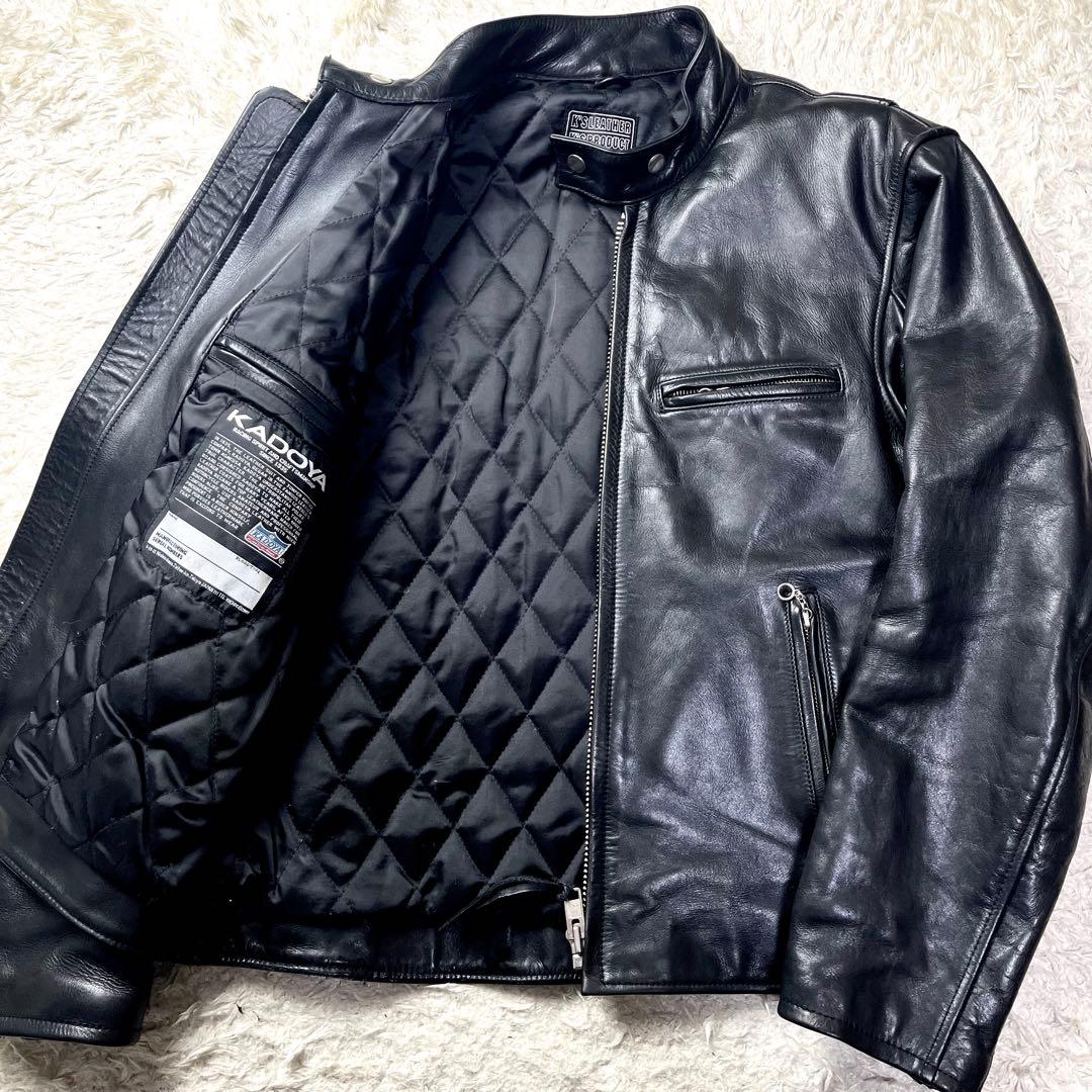 極美品/3Lサイズ✨カドヤ シングルライダース レザージャケット ブラック 革ジャン レザージャケット｜カドヤ公式オンラインショップ｜STREAM