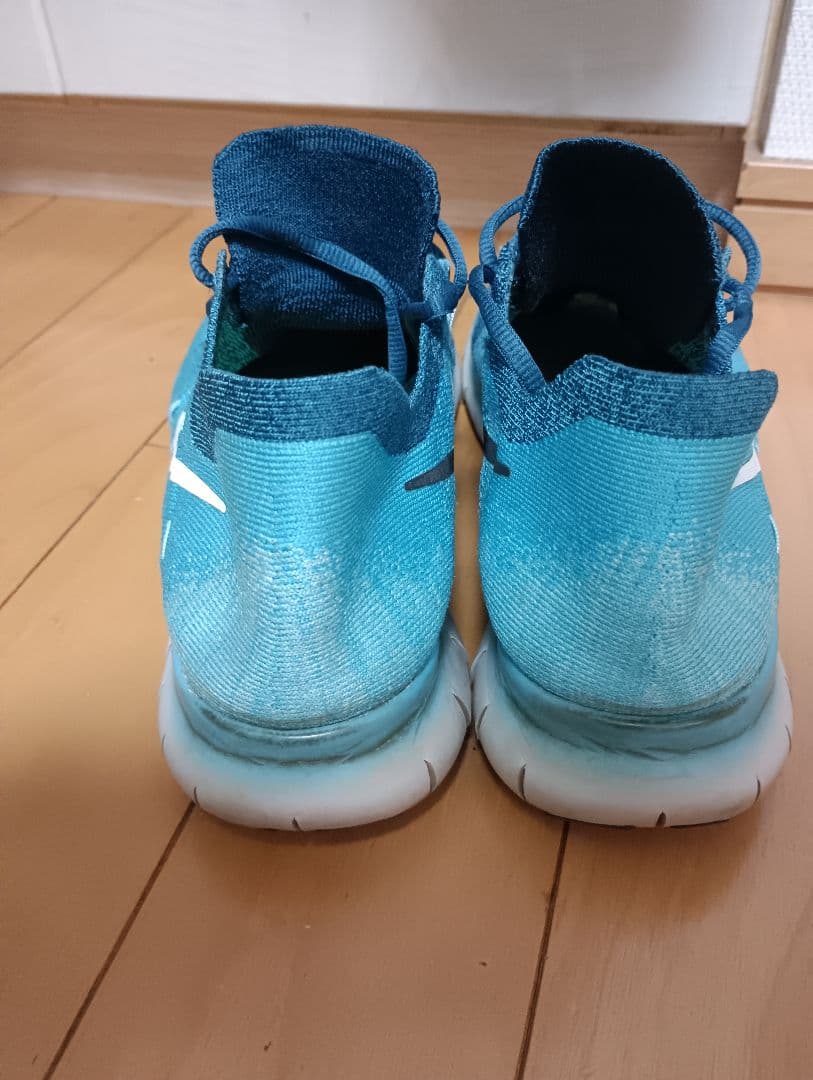 NIKEナイキ FREE RUN FLYKNIT ブルーラグーン 27.5cm