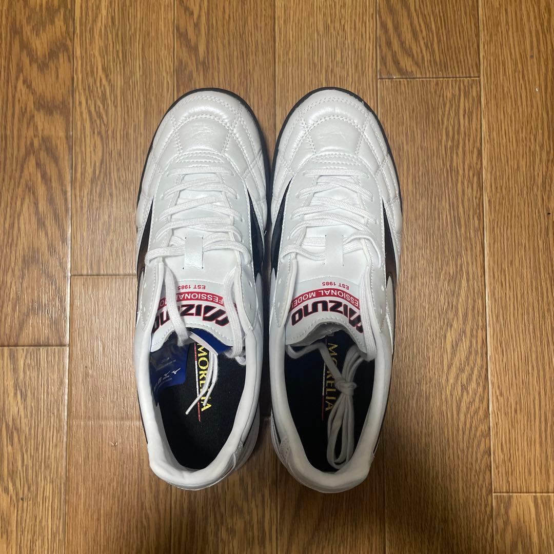 mizuno モレリア TF ホワイト/ブラック 25.0cm