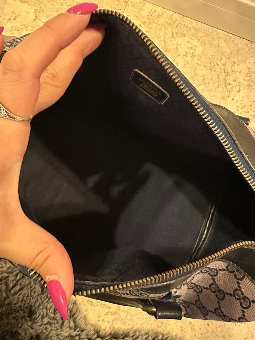 GUCCI GGキャンバス ボストンバッグ 鑑定済 - メルカリ