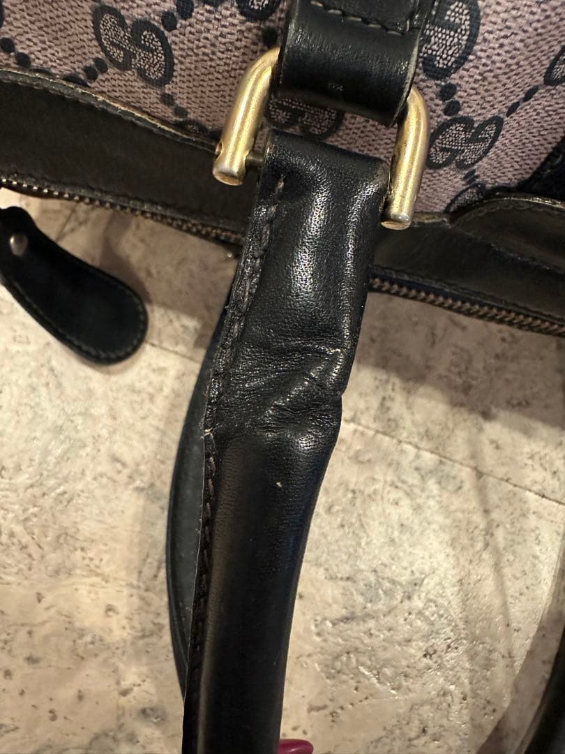 GUCCI GGキャンバス ボストンバッグ 鑑定済 - メルカリ