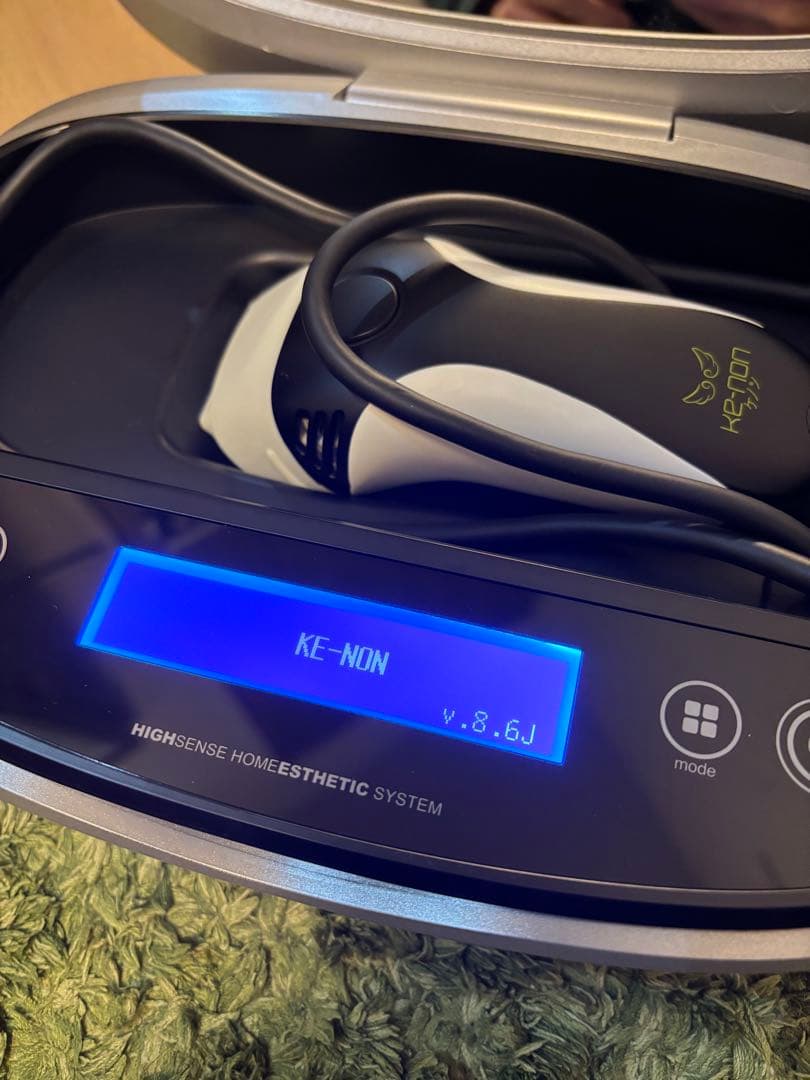 脱毛器 ケノン エムテックKE-NON 日本製 髭 VIO 黒 ブラック 8.6