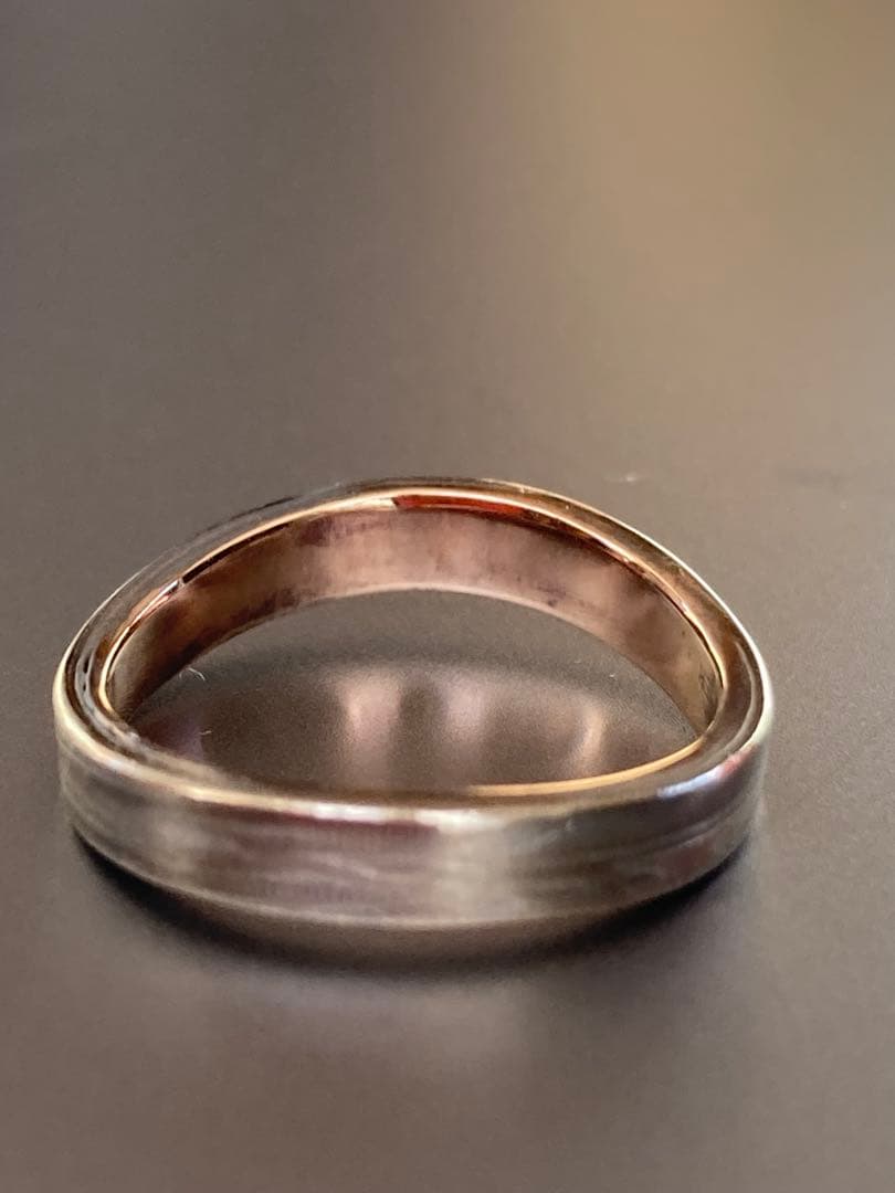 は*認様 【杢目金屋 】K18/SVマリッジリング 結婚指輪 伝統工芸手法