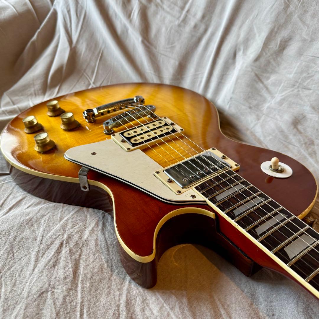 【動作確認済】グレコレスポール 1975年製フレイム杢 チェリーサンバースト