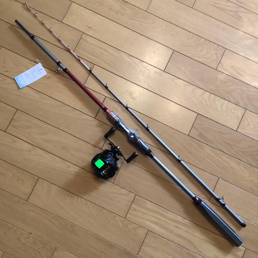 タコ　大物　1.75m MAX300g 2ピースロッド&カウンター付ベイトリール