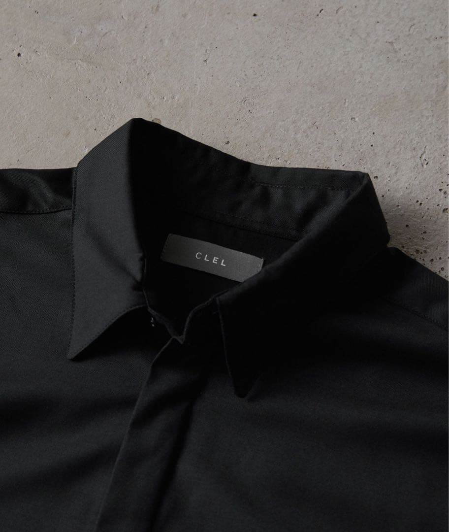 新品未開封】CLEL core.スーパー110ウールシルク 2way半袖シャツ