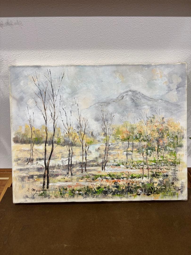 作者不明な為‼️油彩画 風景画 金色フレーム