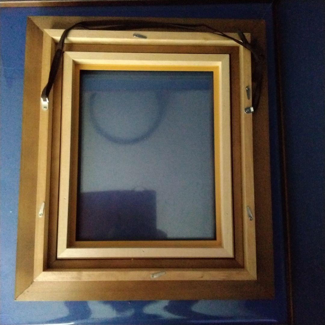 F 3号サイズ額縁　アメリカンショートヘア　油絵