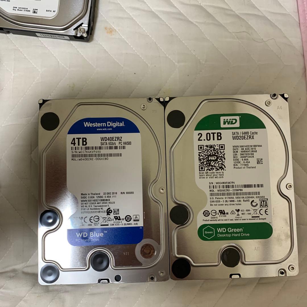 HDD 4TB + 2TB セット WD Blue / WD Green - メルカリ