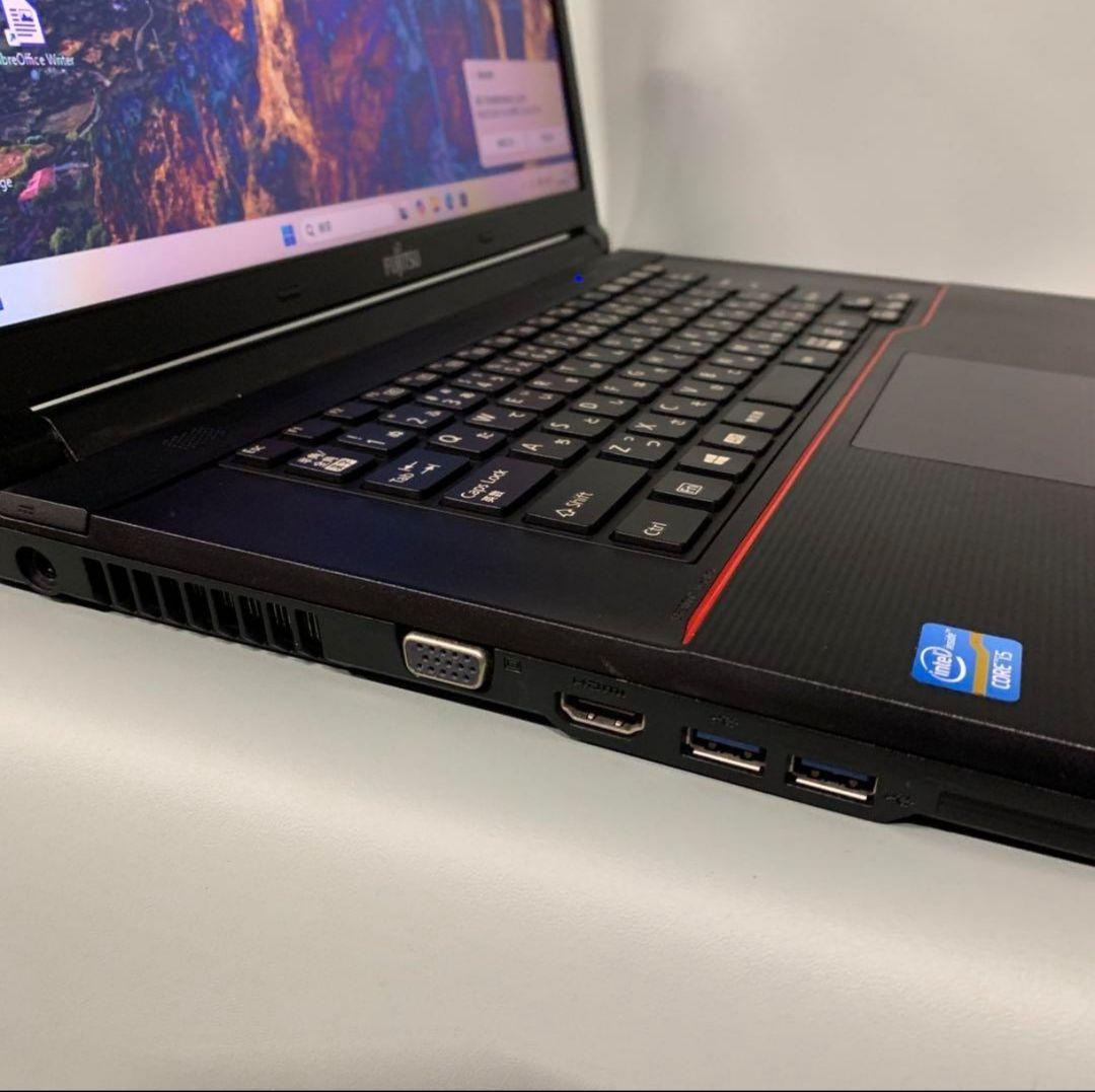 富士通 DVD 爆速SSD Windows11 ノートパソコン Core i5