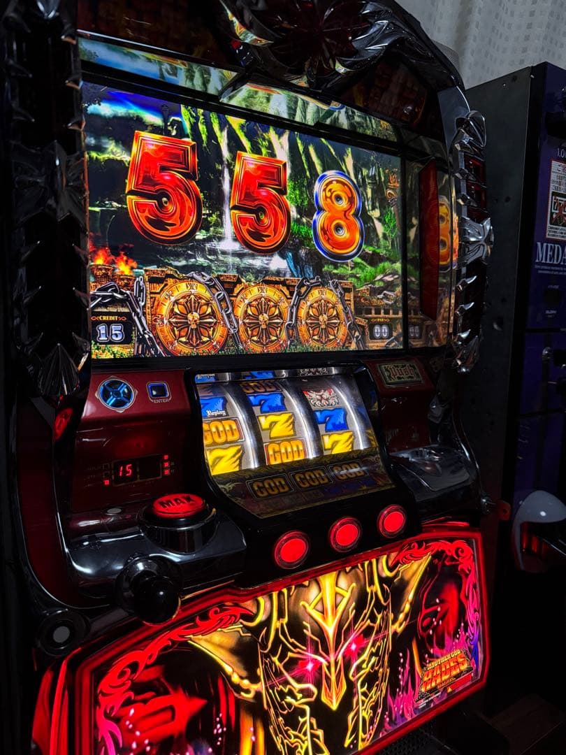 【送料無料】ハーデス パチスロ 実機 ５号機 ダークネスパネル