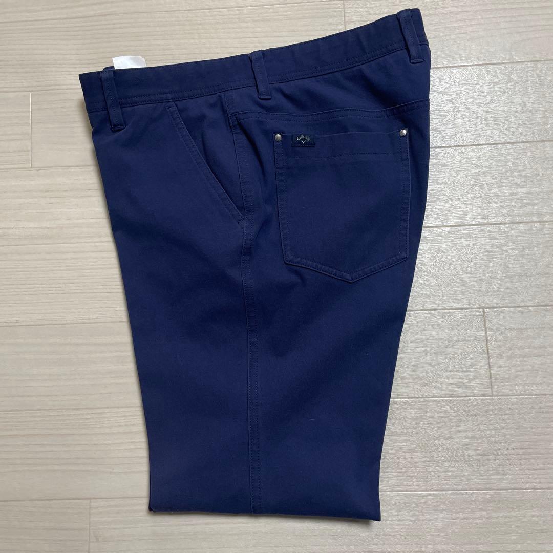 美品 キャロウェイ callaway メンズ ゴルフ 紺色 パンツ サイズLL