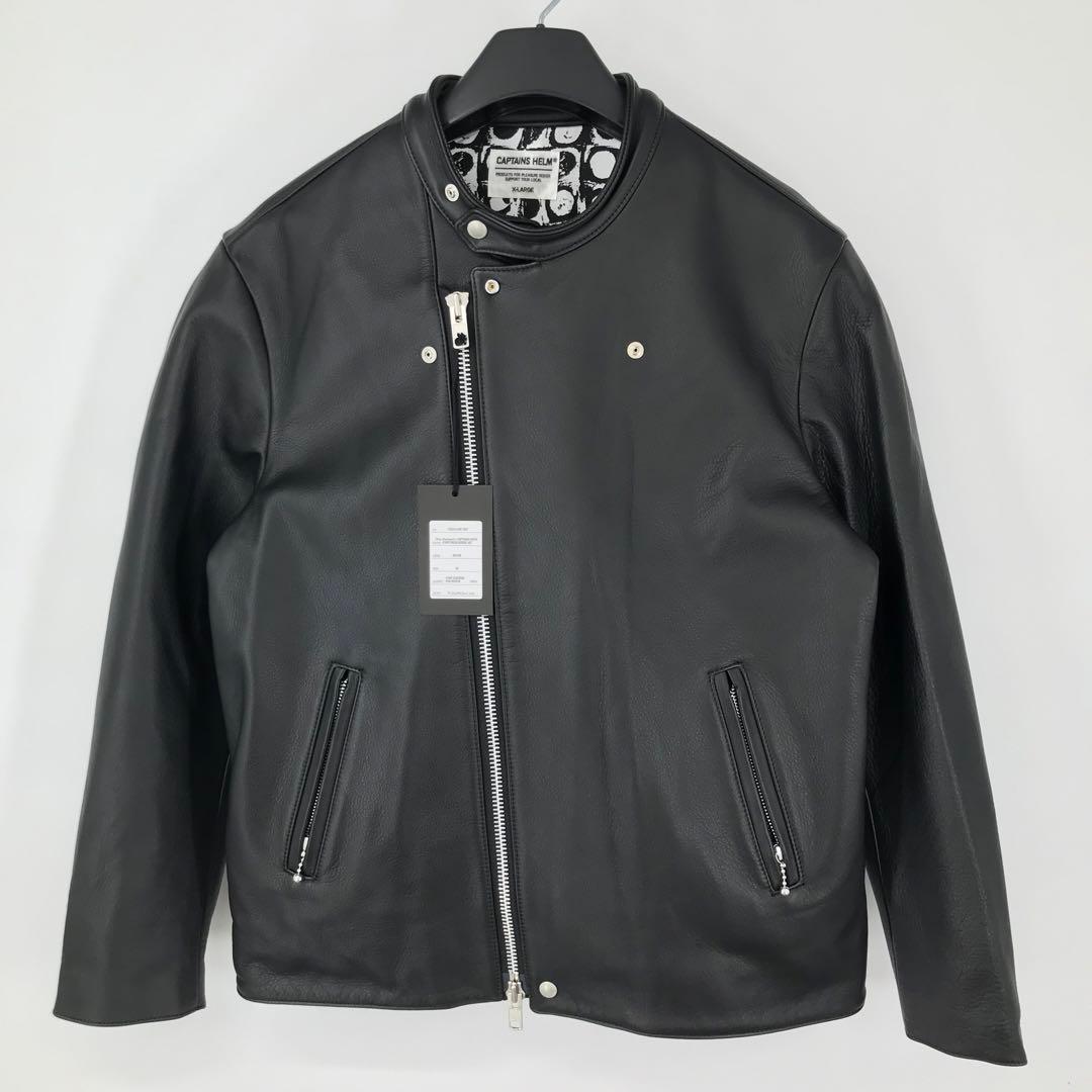 キャプテンズヘルム ライダースジャケット XL 牛革 レザー - メルカリ
