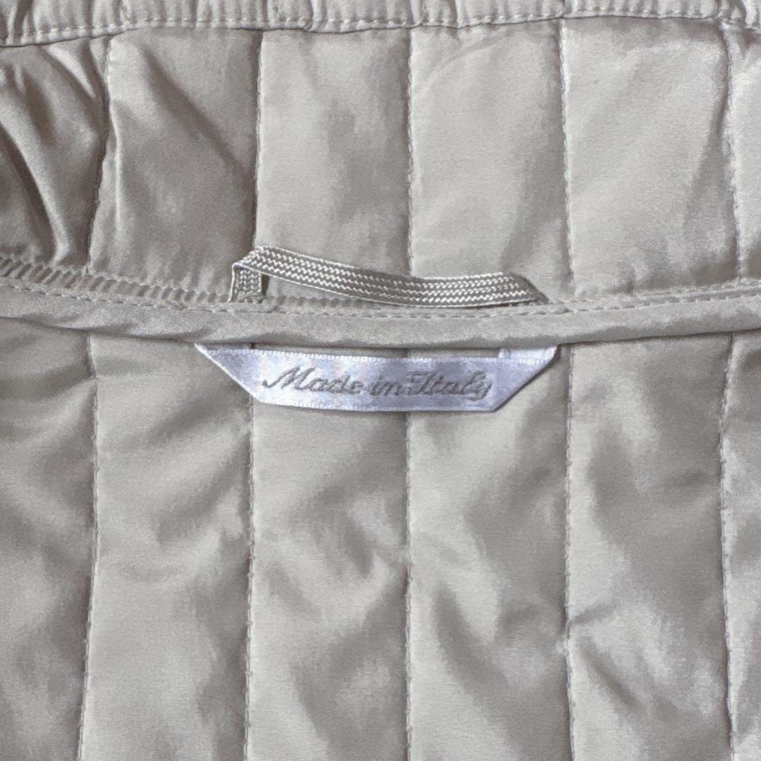 大きいサイズ最高級白タグ【Max Mara】ハイネックベルテット中綿コート