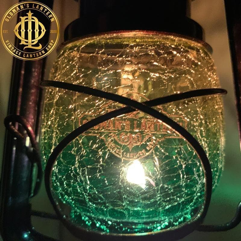 限定】クラックグラス イエロー/グリーン ハーフ Feuerhand ホヤ