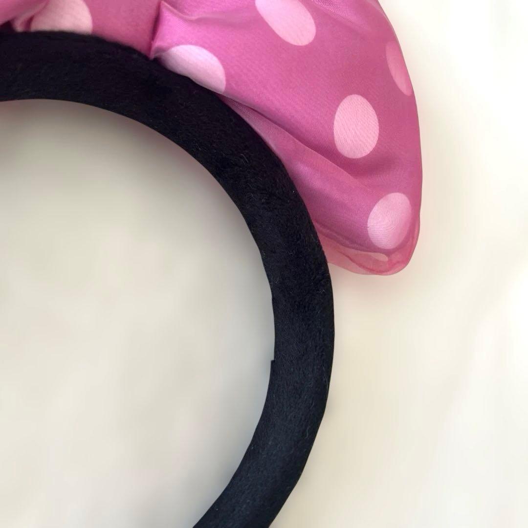 ミニーマウス カチューシャ ピンク 水玉 - メルカリ