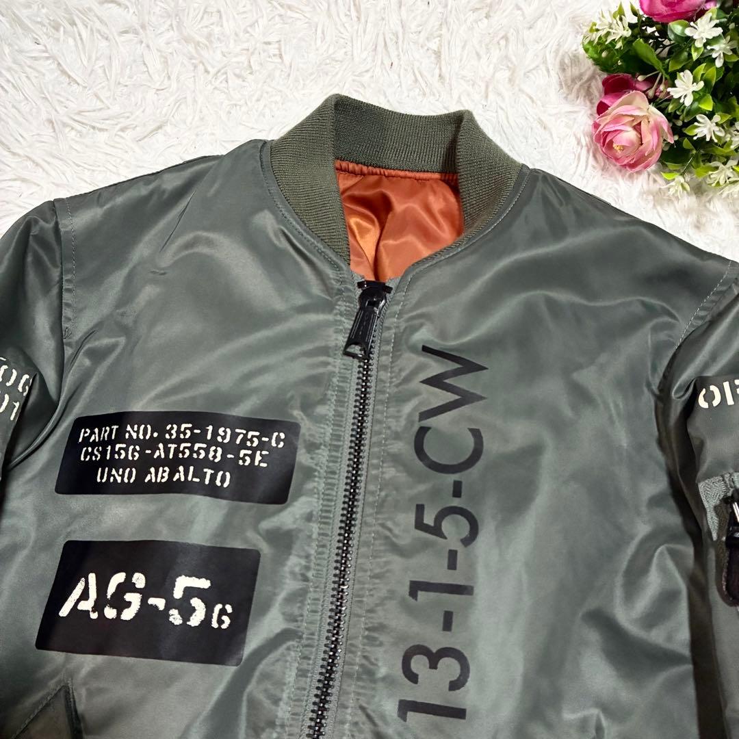 AVIREX】 MA-1 フライトジャケット ステンシル REBUILD M - メルカリ