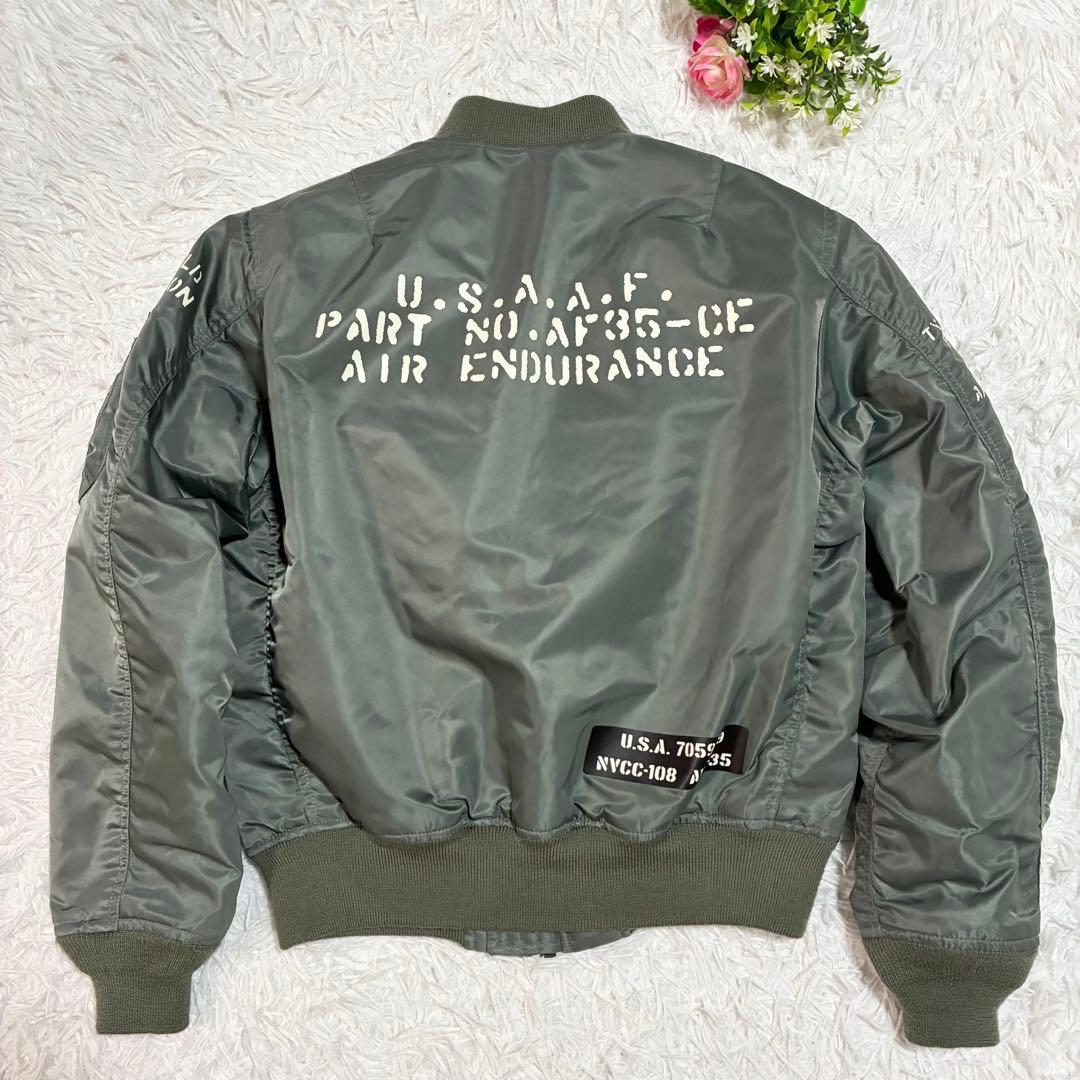 AVIREX】 MA-1 フライトジャケット ステンシル REBUILD M - メルカリ