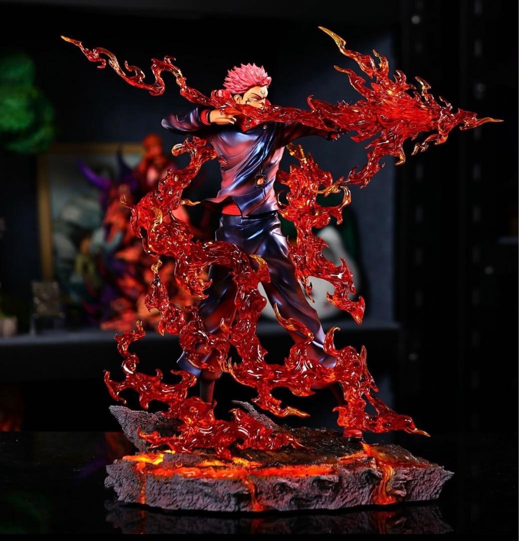 呪術廻戦 両面宿儺 透明版 発光可 フィギュア ガレージキット - メルカリ