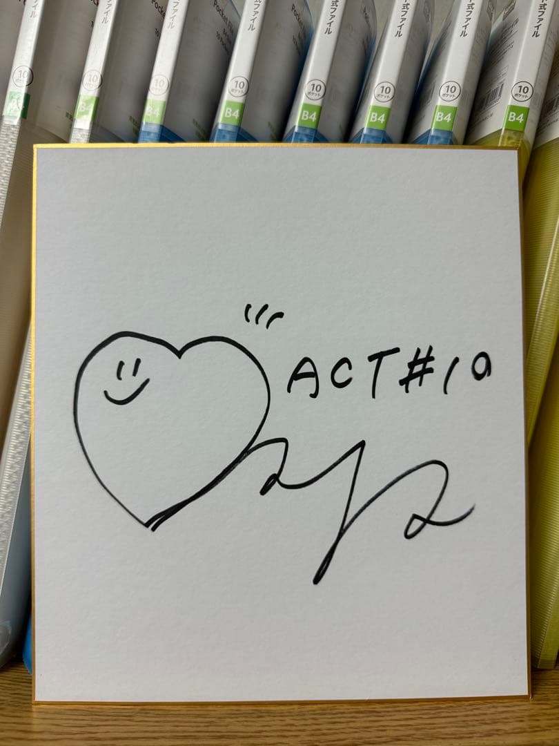 バドミントン 田口真彩 直筆サイン色紙 オリンピック 渡辺勇大 志田千陽