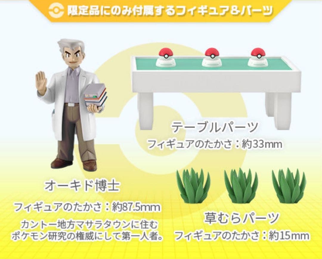 ポケモンスケールワールド カントー地方(10個入) & オーキド博士セット