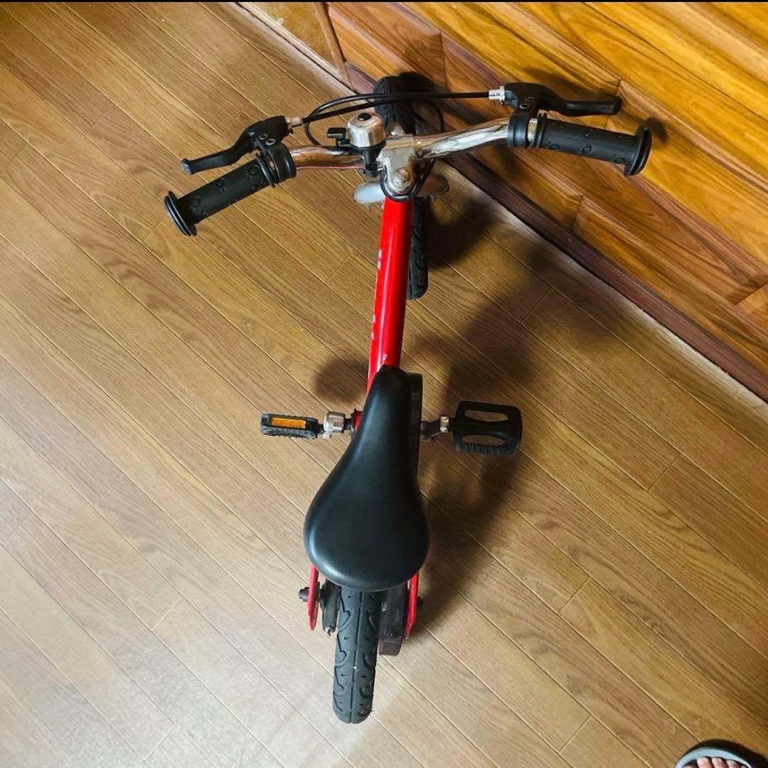 未使用付属品付き へんしんバイク 12インチ レッド バランスバイク