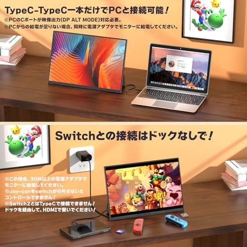 kksmart モバイルモニター 13.3インチ 2.5K(2560*1600m