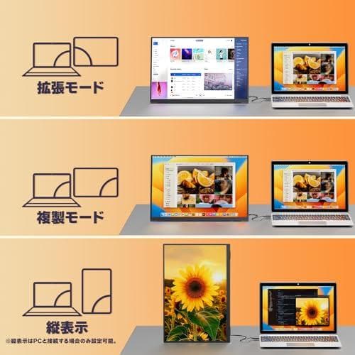 kksmart モバイルモニター 13.3インチ 2.5K(2560*1600m