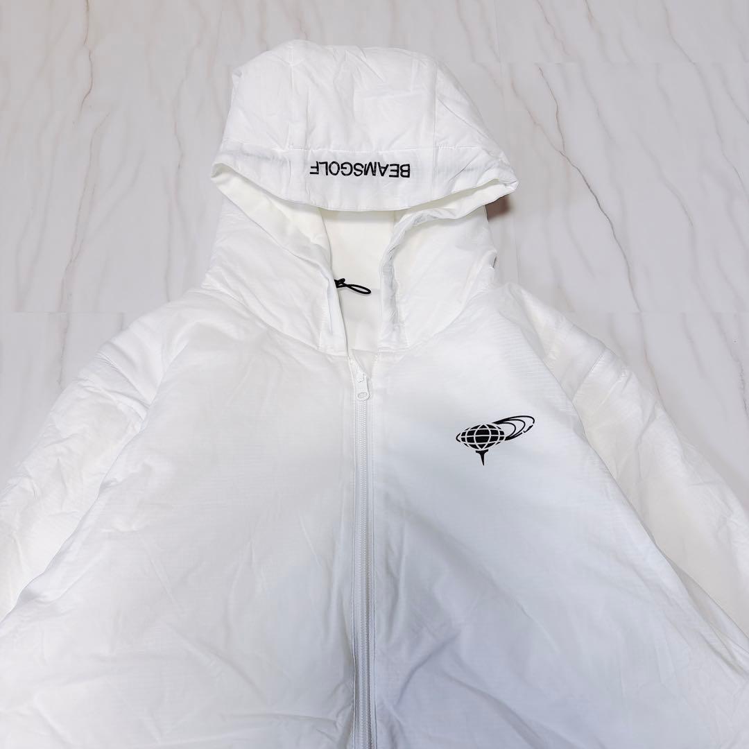 《美品》ビームスゴルフ リバーシブルジャケット 中綿 3way ホワイト XL