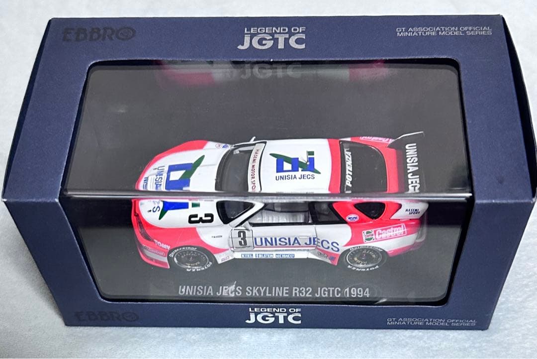 ミニカー EBBRO UNISIA JECS SKYLINE R32 JGTC 1994