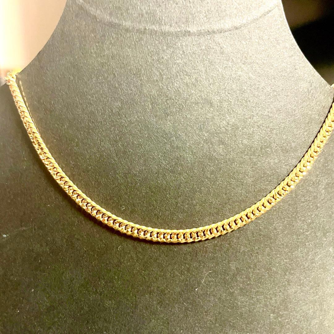 【クラフト】6面W スターカット 喜平 ネックレス K18 20.3g