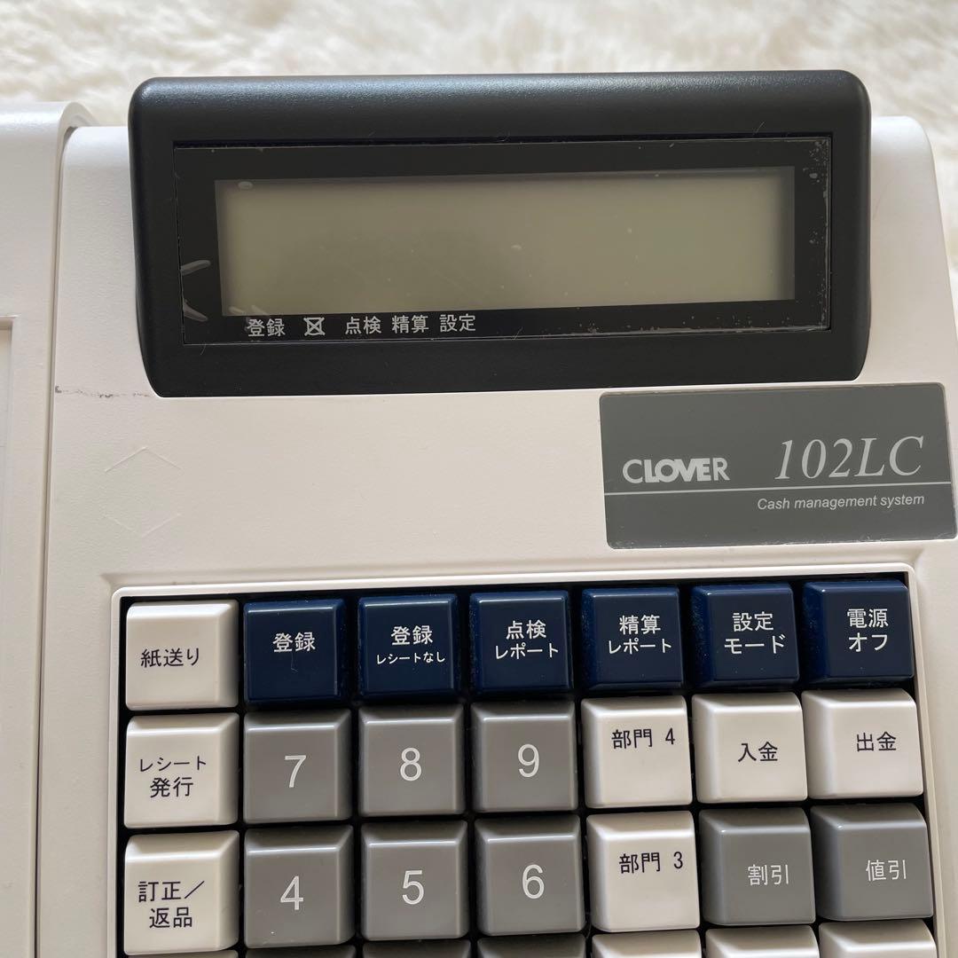 CLOVER 102LC レジスター 本体と新品ロール紙8本セット - メルカリ