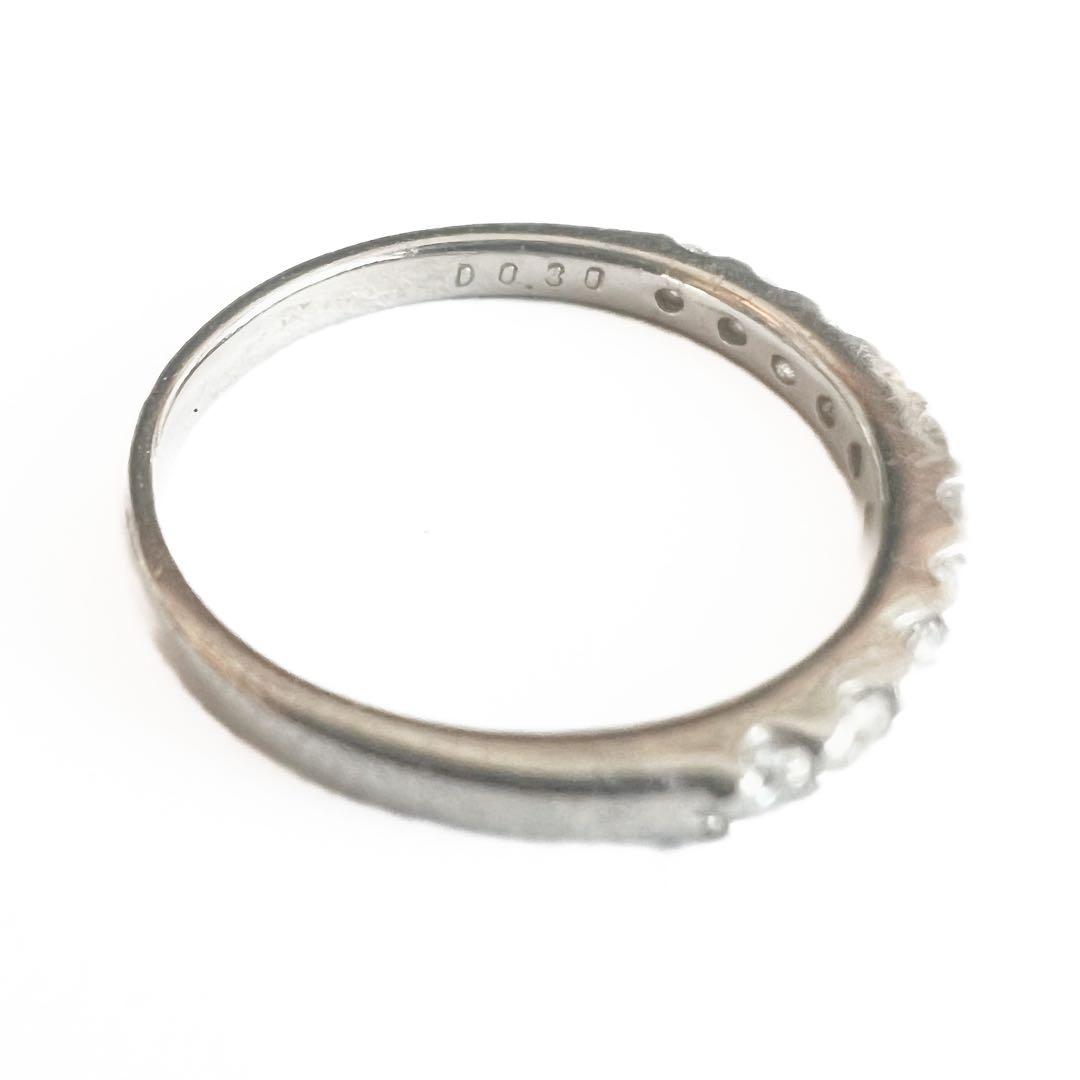 最終お値下げ pt900 0.3ct ダイヤモンドエタニティ　　ハーフエタニティ