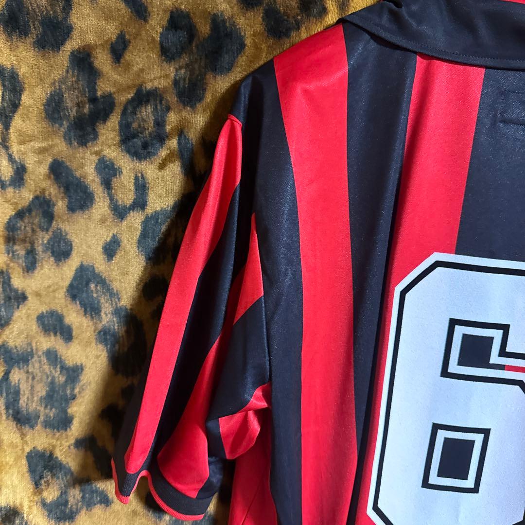 新品 赤黒ストライプ 6番 ACミラン バレージ football サッカー - メルカリ