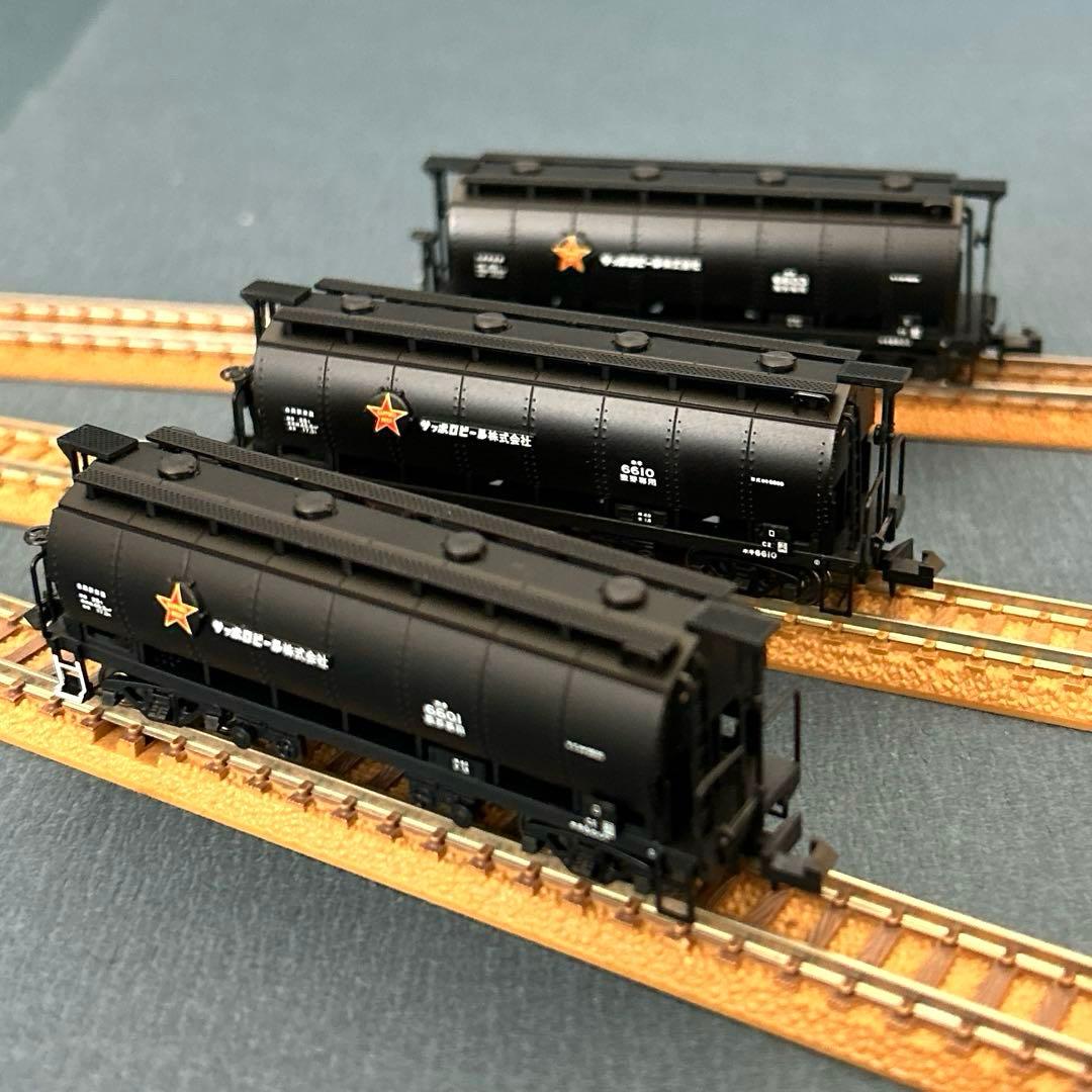 マイクロエース　ホキ6600 サッポロビール　黒　3両セット　A6850 新品