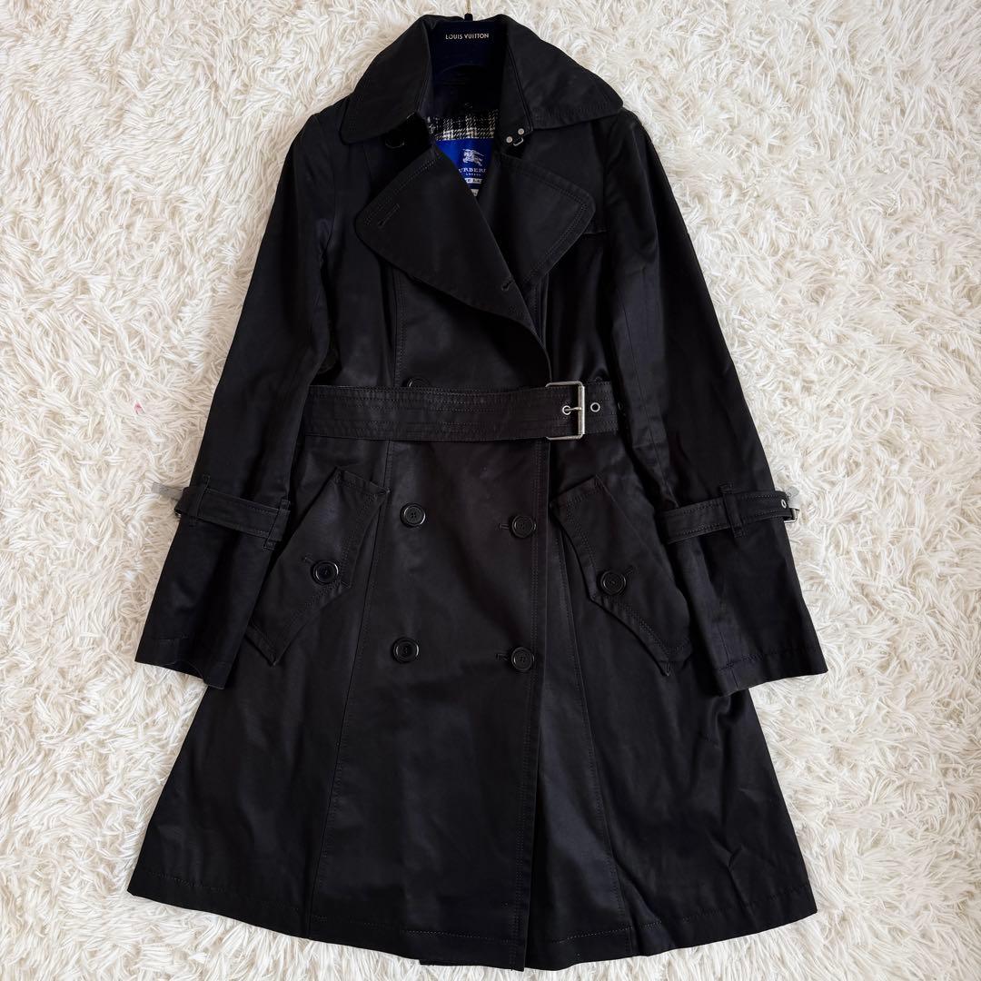 美品 バーバリーブルーレーベル トレンチコート ノバチェック ライナー