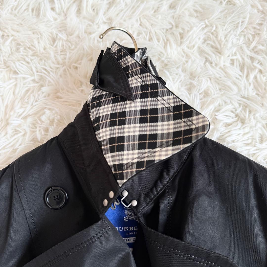 美品 バーバリーブルーレーベル トレンチコート ノバチェック ライナー