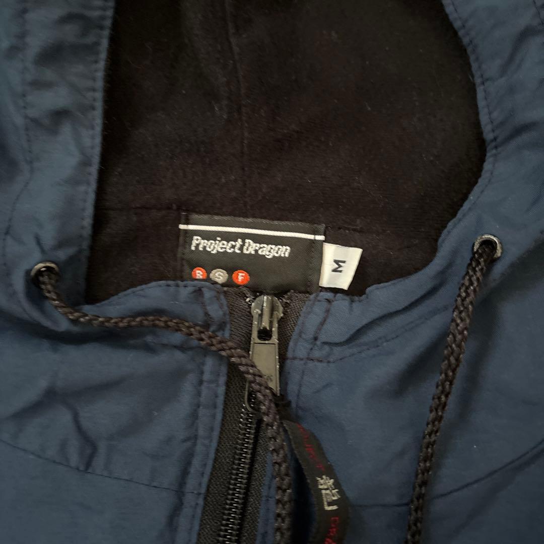 90s Project Dragon ネイビー ナイロンジャケット - メルカリ