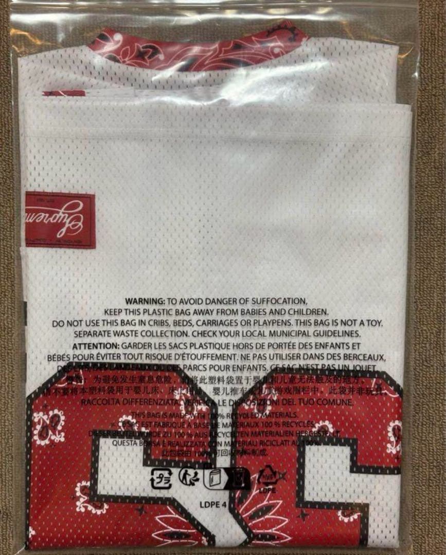 シャツ Supreme Bandana Football Jersey \"White\"S
