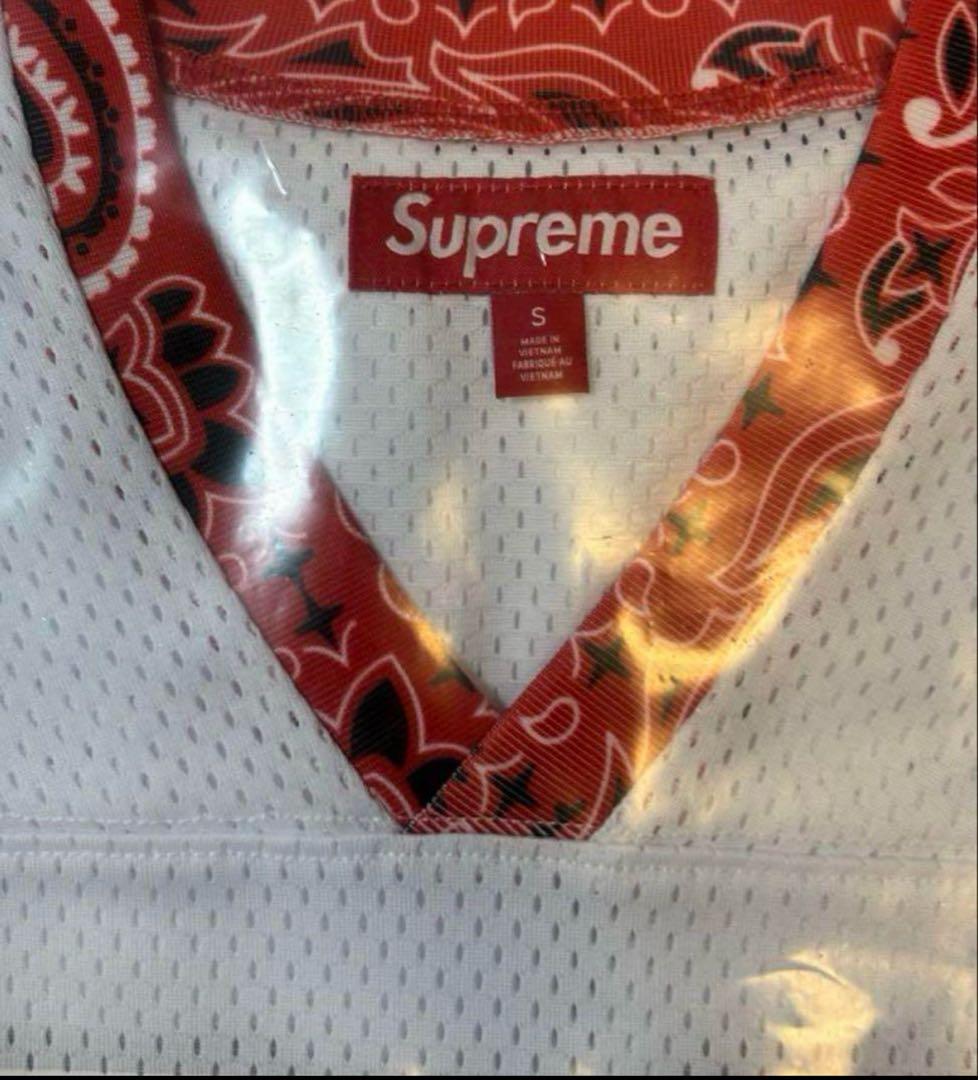 シャツ Supreme Bandana Football Jersey \"White\"S